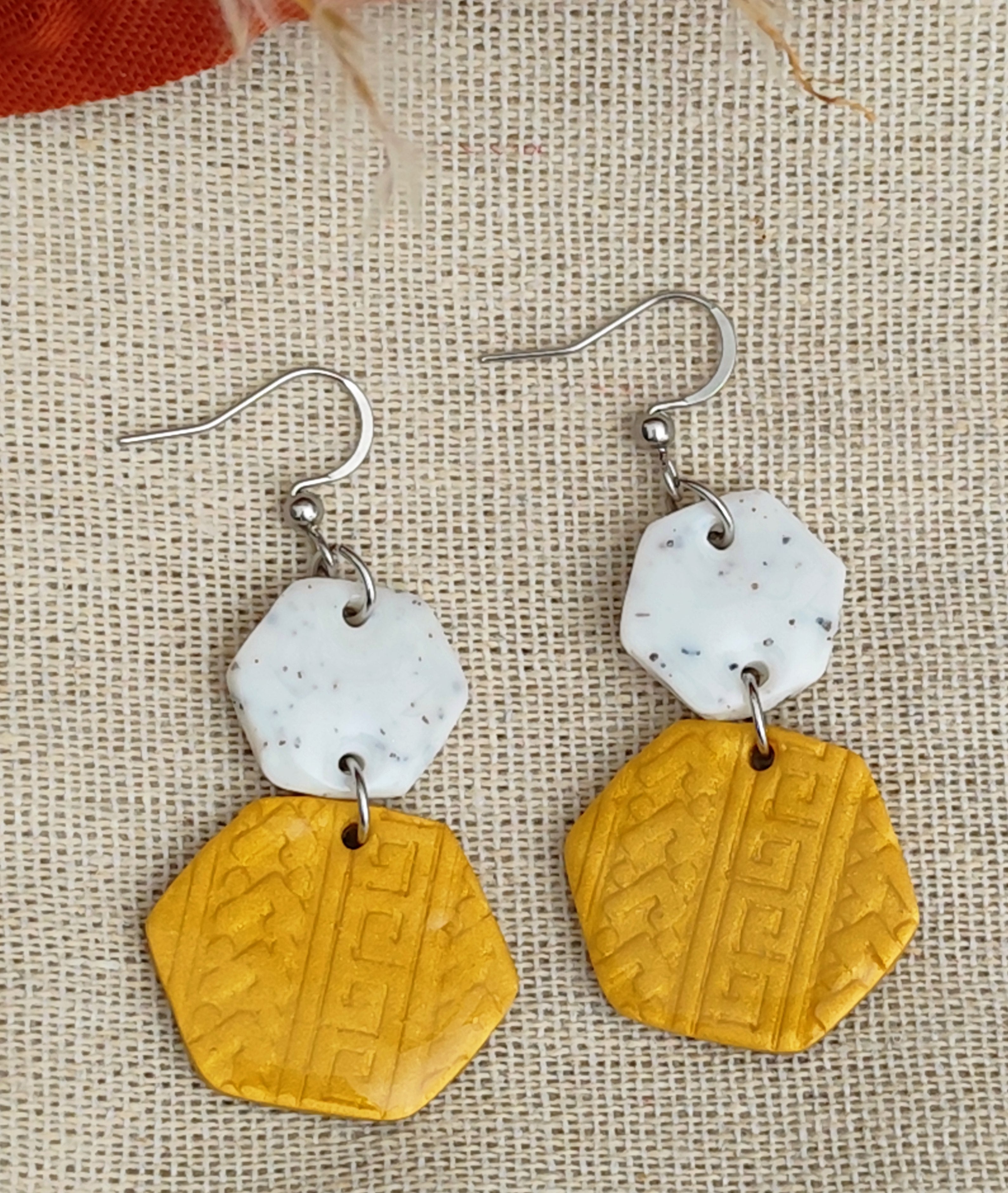 Boucles d'oreilles pendantes "Sirocco"