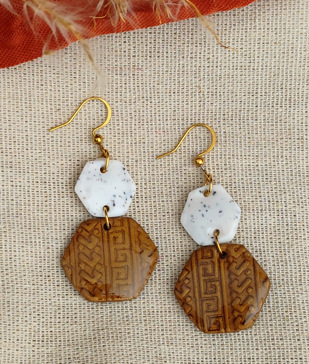 Boucles d'oreilles pendantes "Sirocco"