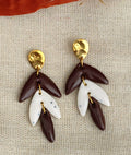 Boucles d'oreilles pendantes "Pétales"