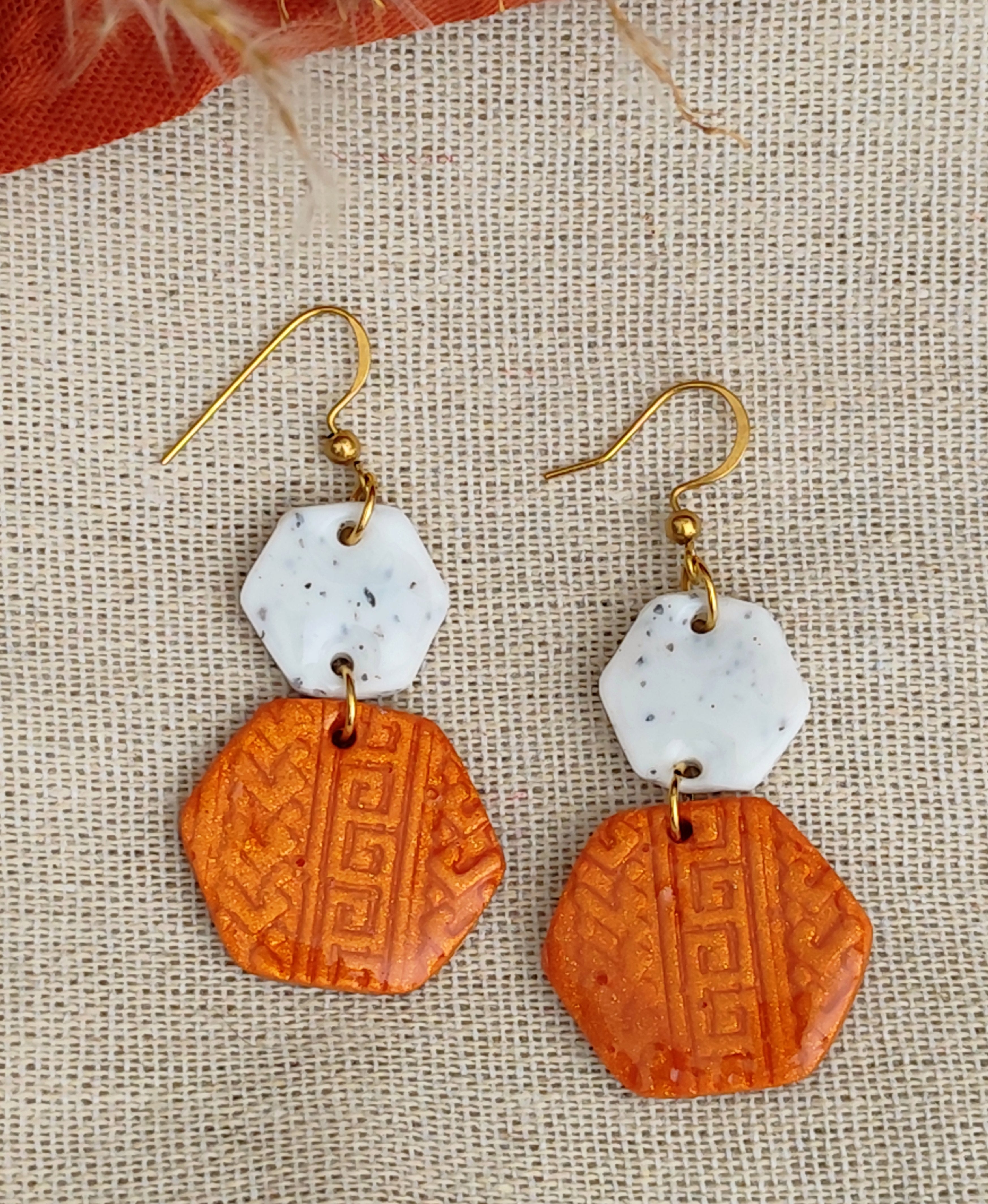 Boucles d'oreilles pendantes "Sirocco"