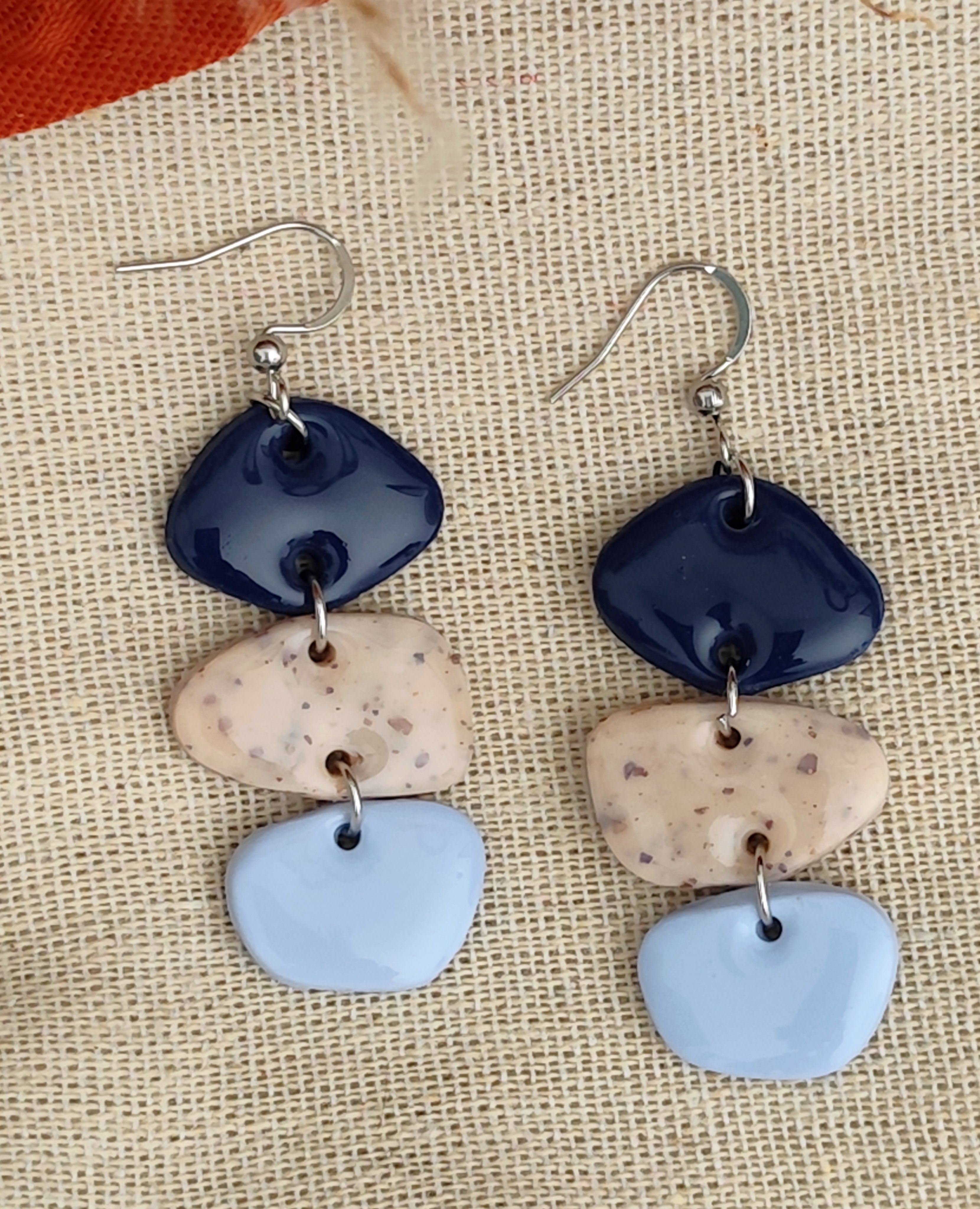 Boucles d'oreilles pendantes "Pierre"