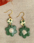 Boucles d'oreilles pendantes "Floralie"