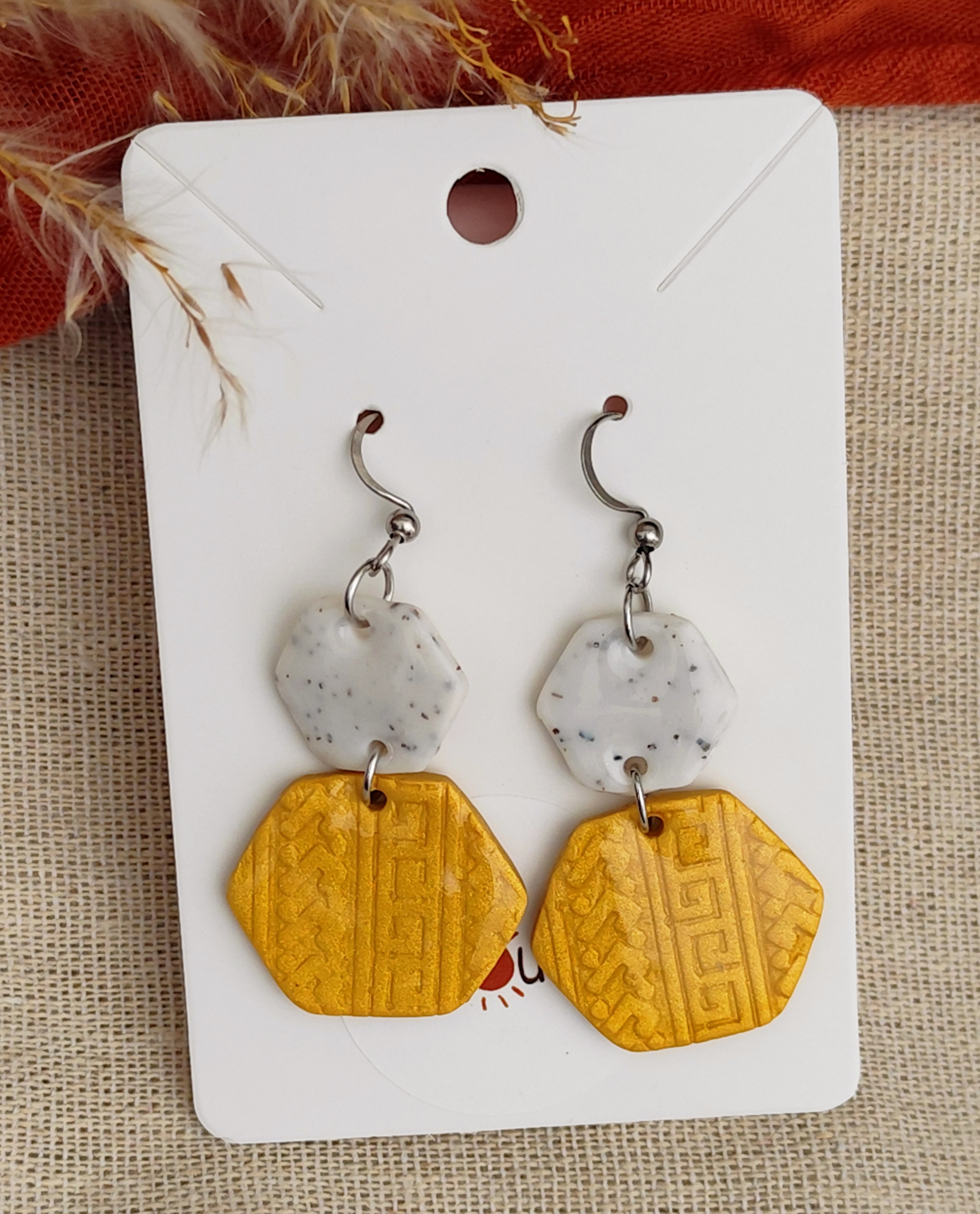 Boucles d'oreilles pendantes "Sirocco"