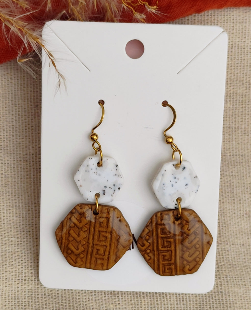 Boucles d'oreilles pendantes "Sirocco"